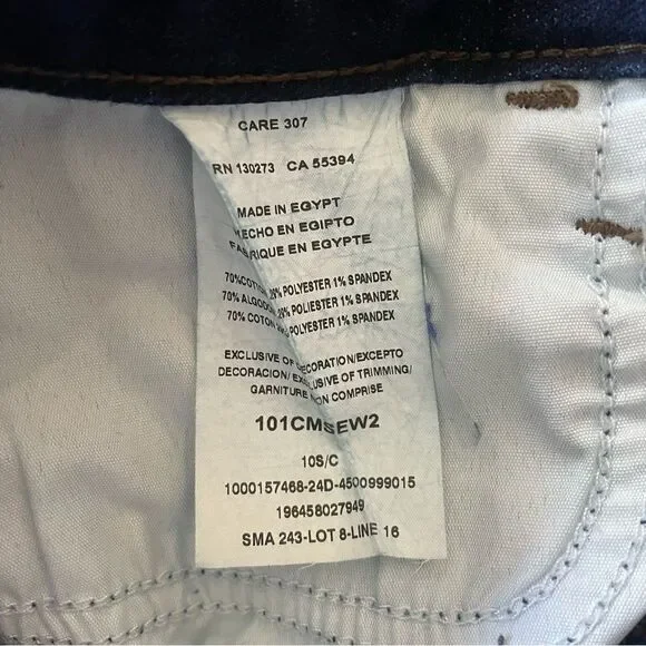 Lee Dark Denim Straight Leg Jeans Women’s Size 10 S/C - Picture 7 of 8